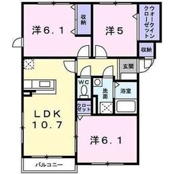 ジェルメ海岸町の物件間取画像